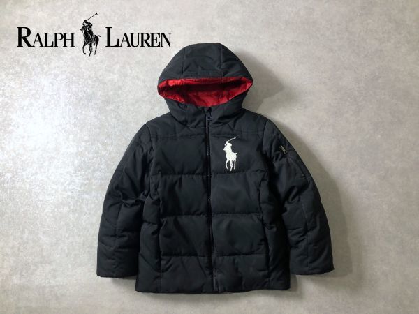 RALPH LAUREN●130cm●ビッグポニー刺 ダウン ジャケット●キッズ子供服●ラルフローレン_画像1