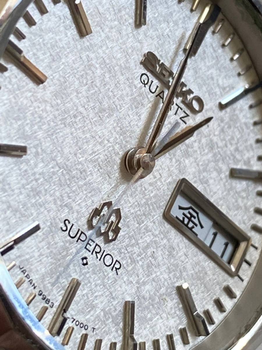 セイコー スーペリア 9983-7000 ツインクオーツ SEIKO SUPERIOR TWIN QUARTZ 箱 説明書_画像8