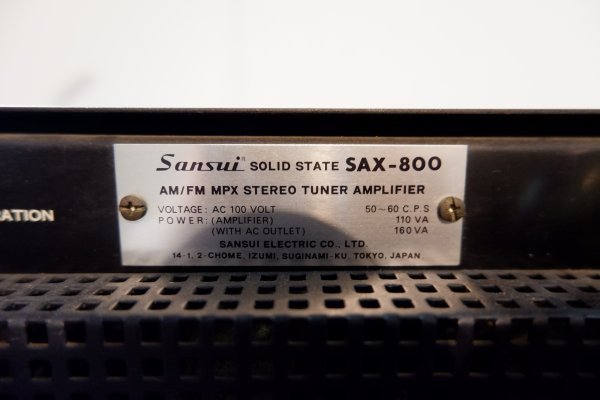 37 Sansui SAX800 ステレオチューナーアンプ_画像7