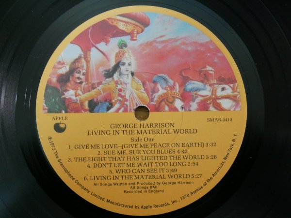W2-295＜LP/US盤＞ジョージ・ハリスン George Harrison / Living In The Material World_画像5