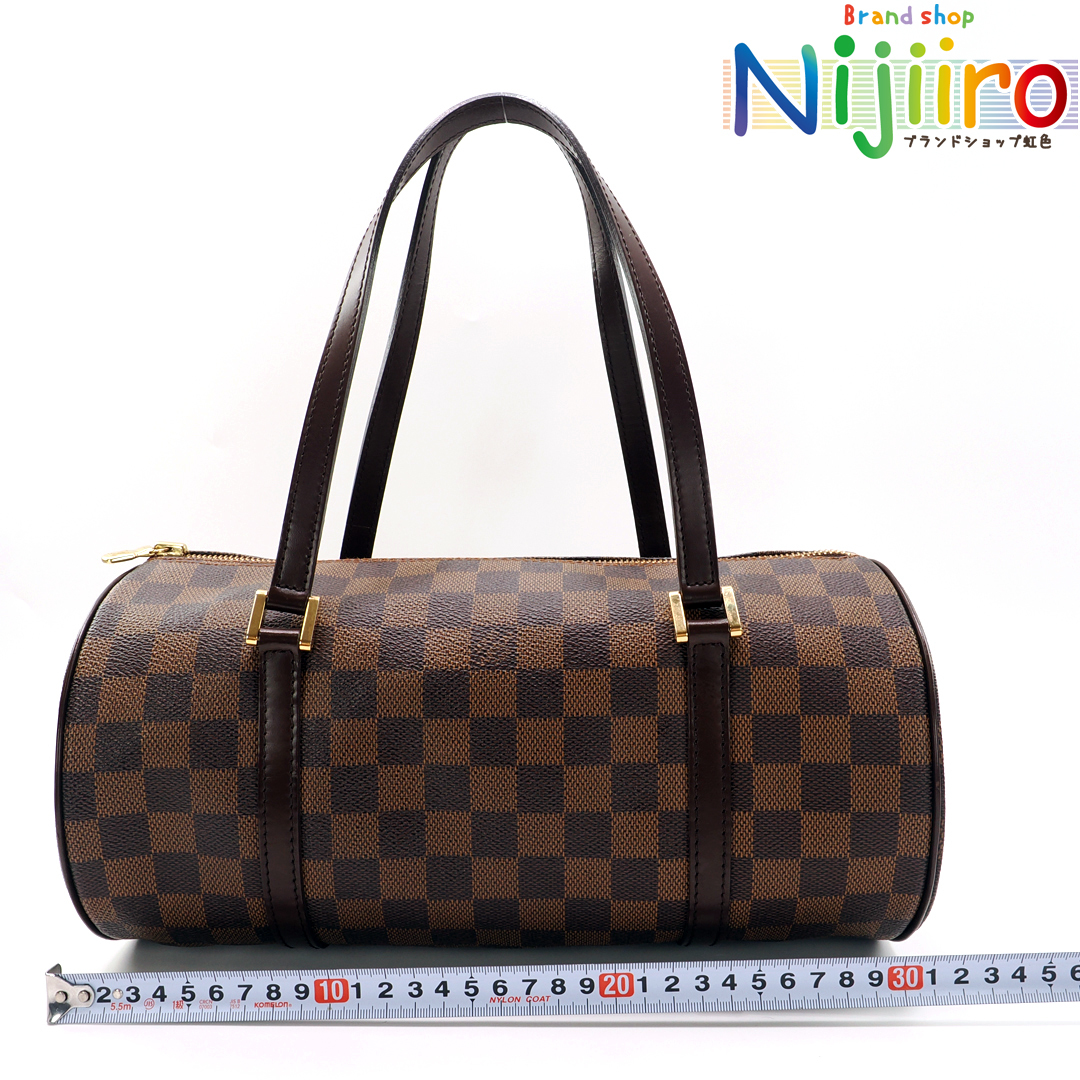 【ほぼ新品】ルイヴィトン　LOUIS VUITTON 　ダミエ　パピヨン 30　ハンドバッグ　ポーチ付き　トートバッグ　ブラウン_画像2