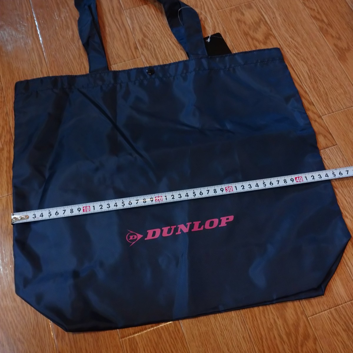DUNLOP ダンロップ エコバッグ ネイビー トートバッグ バッグ ファッション タイヤ グッズ コレクション ロゴ Logo bag tire fashion ①_画像3