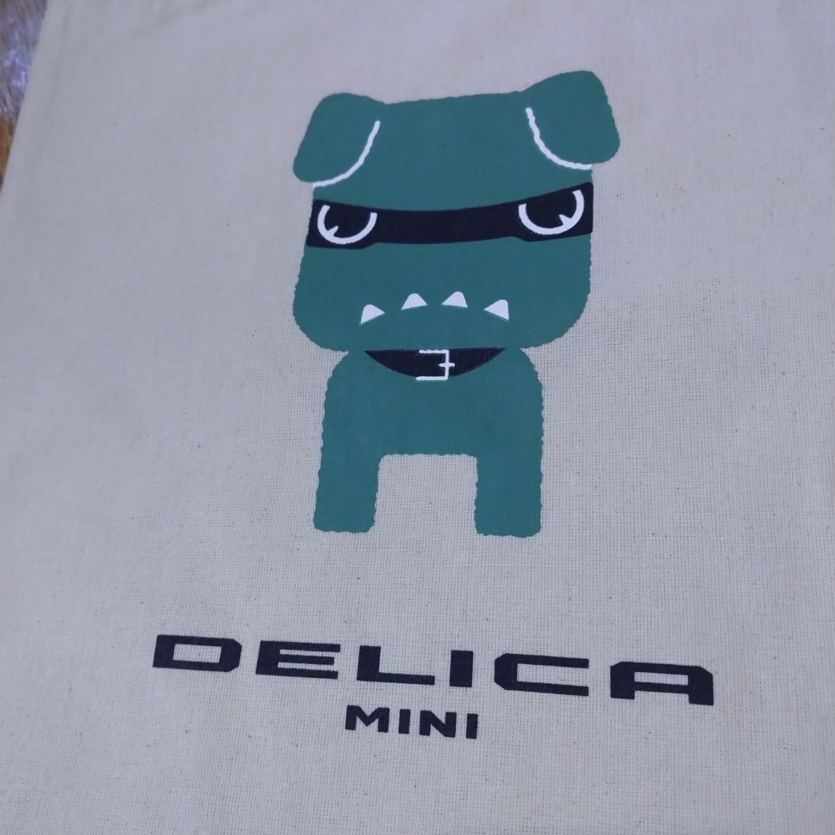 DELICA MINI デリカ デリカミニ デリ丸 犬 エコバッグ トートバッグ 非売品 ノベルティ バッグ 三菱 グッズ コレクション collection ⑤_画像2