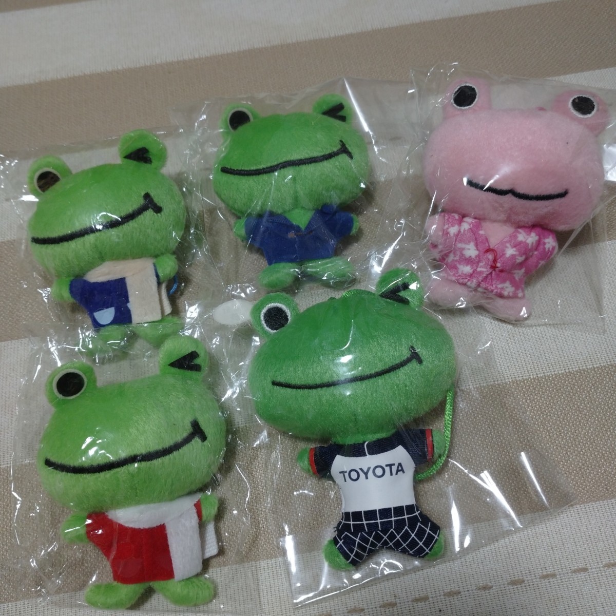 TOYOTA frog マスコット セット グッズ コレクション トヨタ ロゴ 非売品 ノベルティ 限定 カエル limited mascot collection character ⑦_画像1