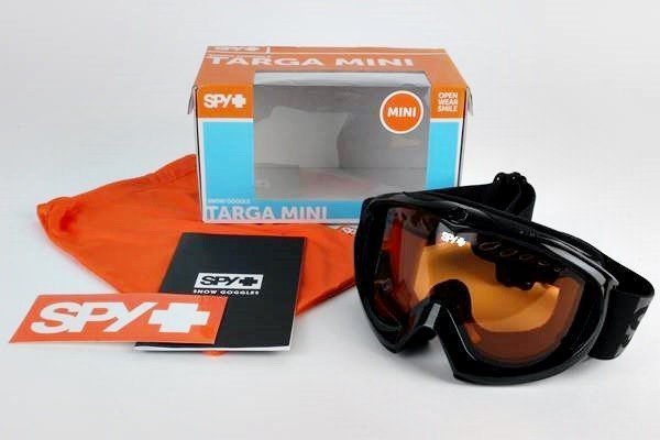 SPY TARGA MINI ブラック色フレーム オレンジ系レンズ 子供用 スノーゴーグル フレキシブルフレーム キッズ こども スパイ R2312-139_画像3