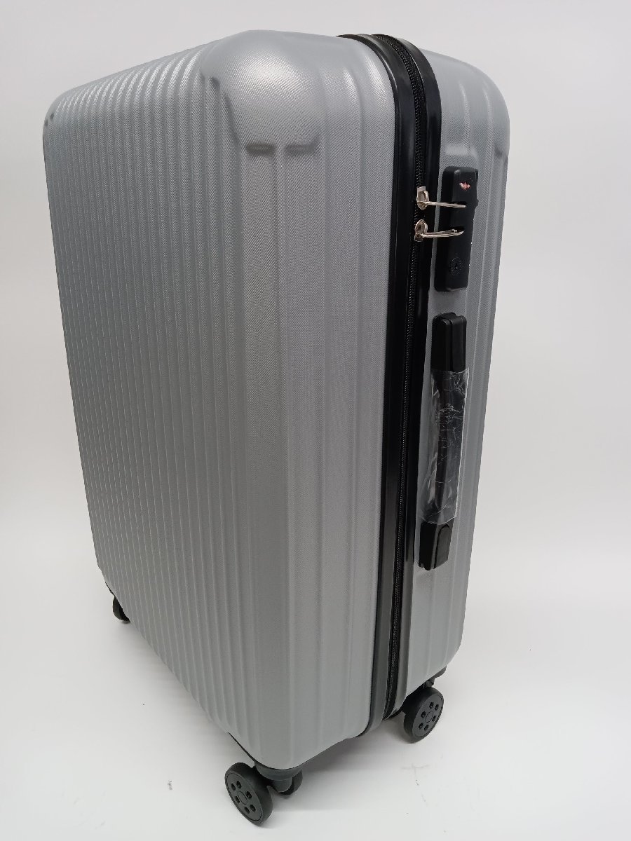 TSAロック搭載 スーツケース 60L シルバー SC101-24-SV R2307-357_画像2