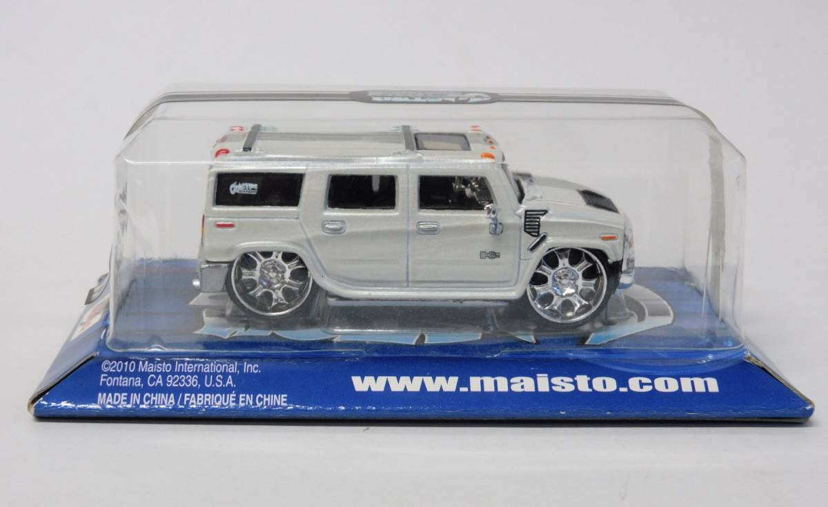 未開封】Maisto 1/64 HUMMER H2 SUV CUSTOM ローダウン マイスト