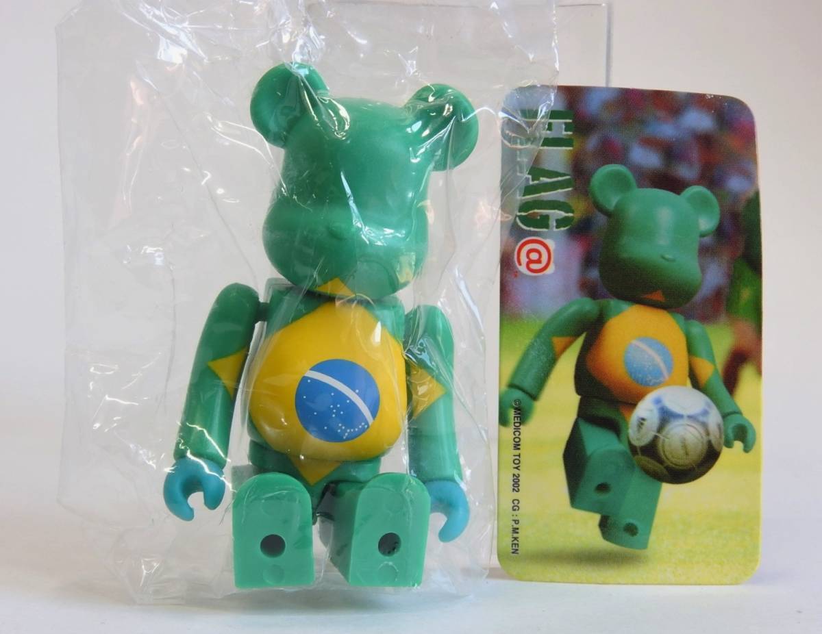 【新品】ベアブリック シリーズ 3 FLAG フラッグ 国旗 ブラジル サッカー フィギュア 人形 BE@RBRICK 100%_画像1