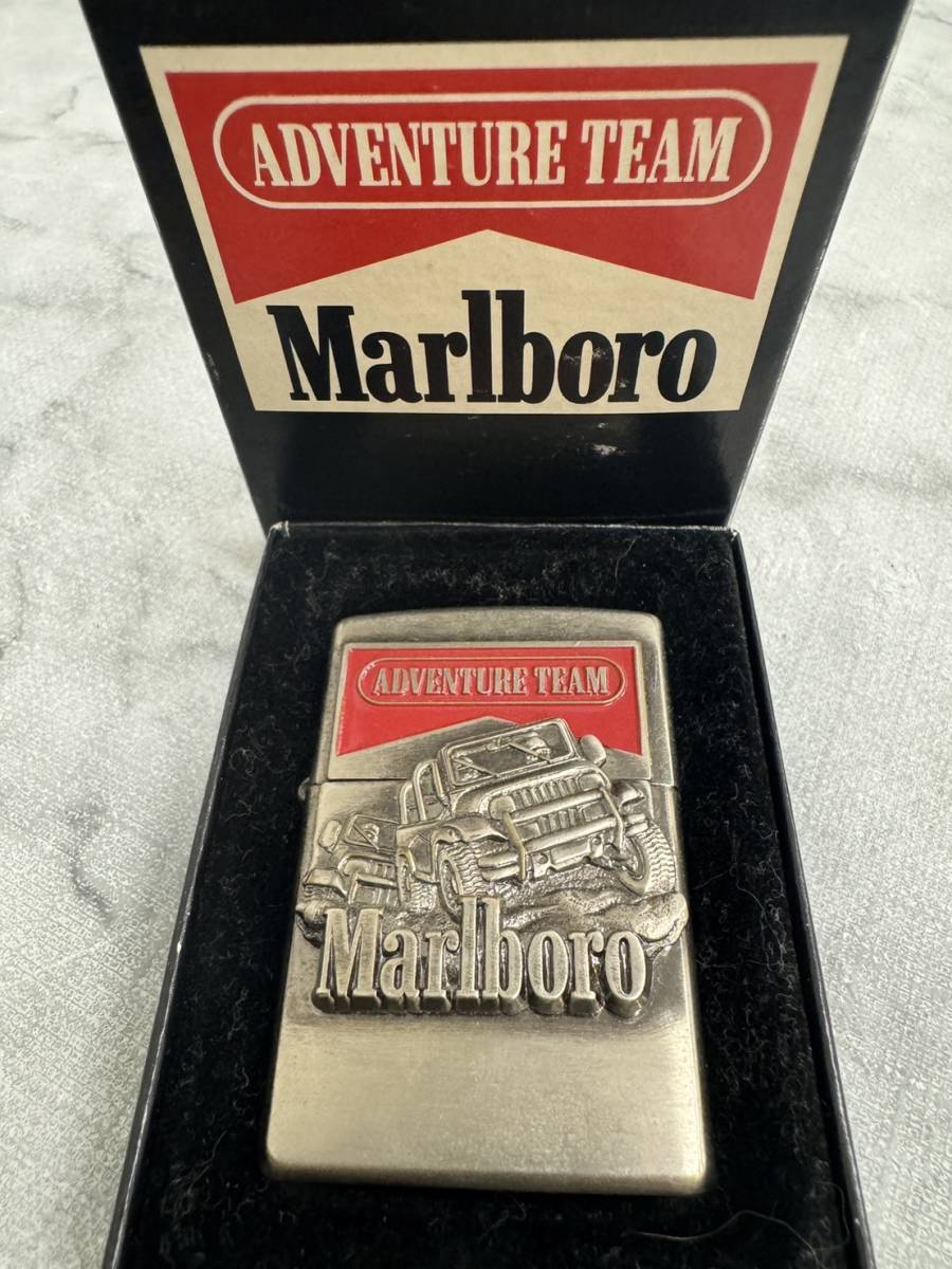 1849■ZIPPO　ジッポー　Marlboro　マルボロ　ADVENTURE TEAM　アドベンチャーチーム　オイルライター　喫煙具_画像1