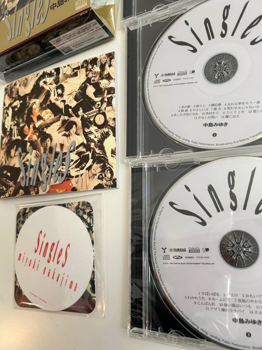 ♪中島みゆき CD　「『Singles』【2024リマスターBlu-spec CD2】・中古・状態良好、特典付き、送料無料♪_画像7