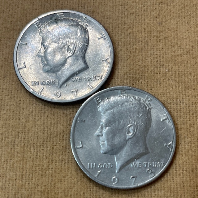 #7188B　アメリカ　リバティコイン　ONE DOLLAR　アイゼンハワー 1971 1978 1776-1976　HALF DOLLAR　ケネディ 1971 1973_画像6