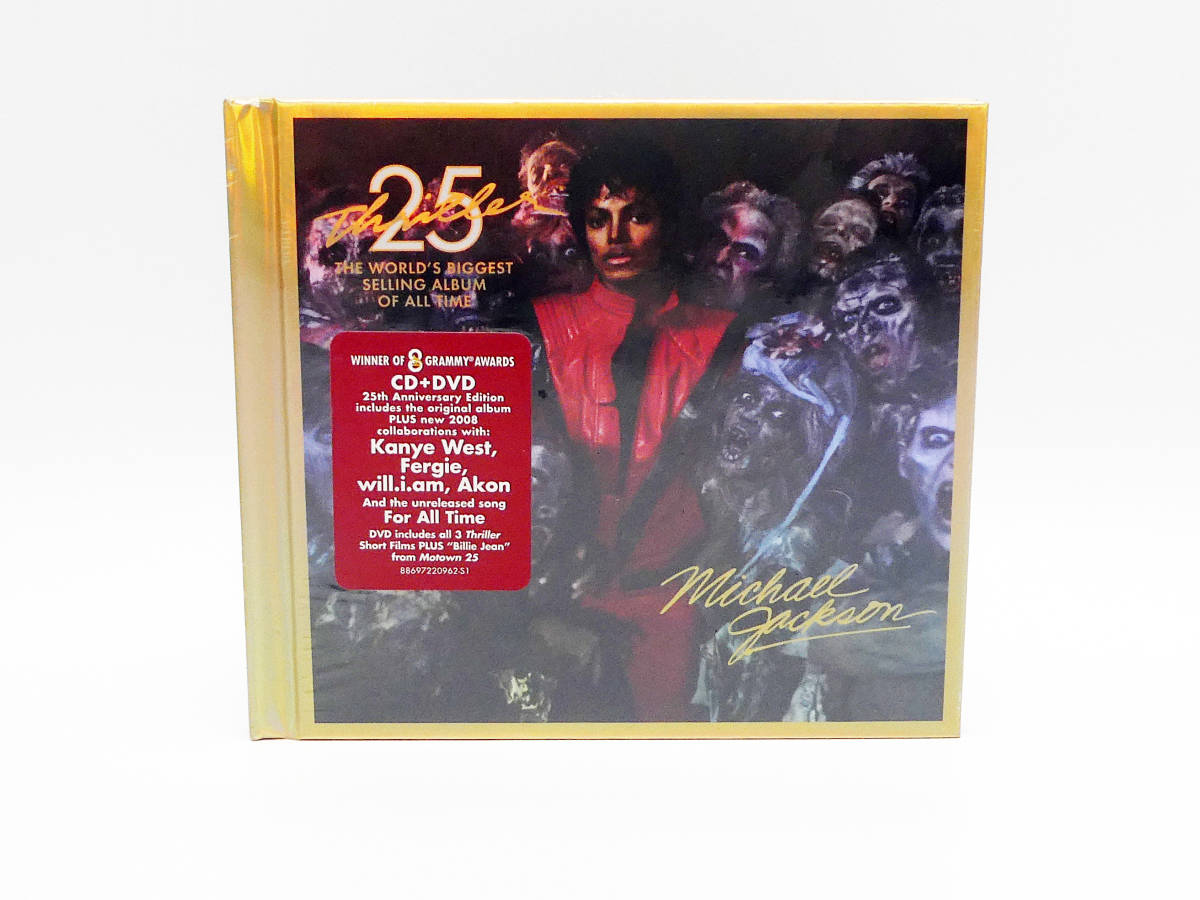 【未開封】輸入盤 CD+DVD マイケルジャクソン スリラー 25周年記念 Thriller 海外 25th Anniversary Edition Michael Jackson ALBUM_画像1