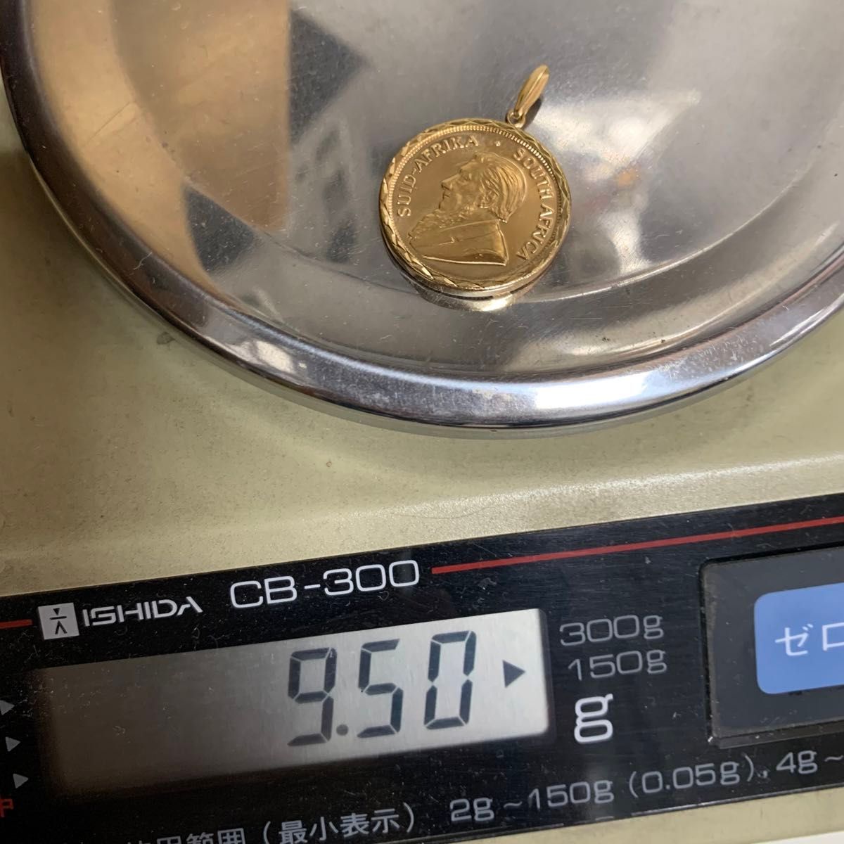 K18枠  K22  1／４oz コイン入 ペンダント 金貨 9.5g