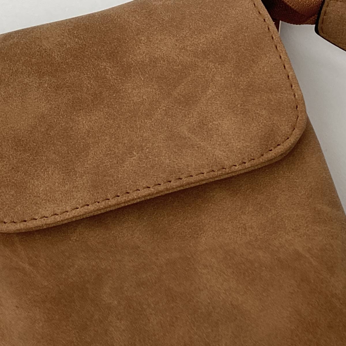 #353 smartphone shoulder Mini purse smartphone pouch bag pochette diagonal .. Brown casual pretty stylish lady's 