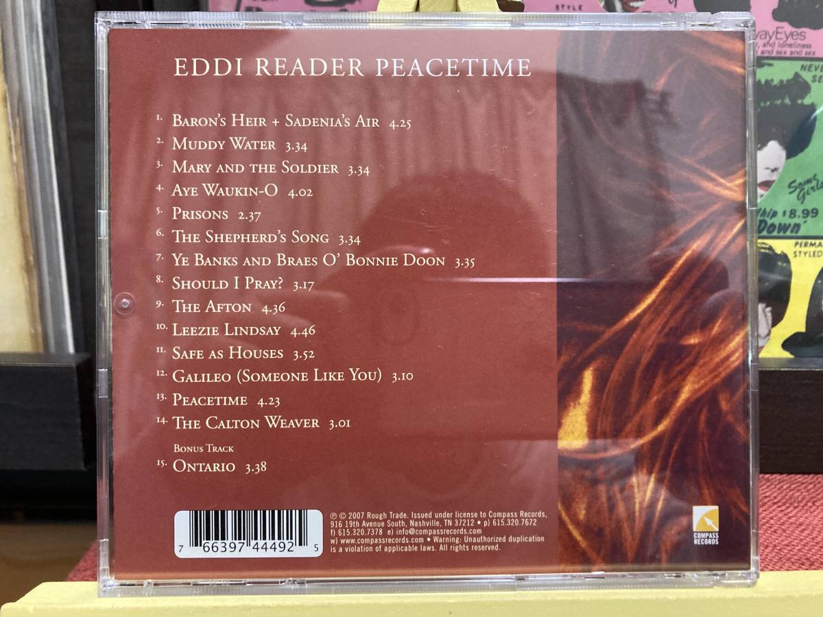 【CD】EDDI READER ☆ Peacetime 輸入盤 US Compass Records 07年 スコティッシュポップ 名盤 ボーナストラック1曲 良品の画像2