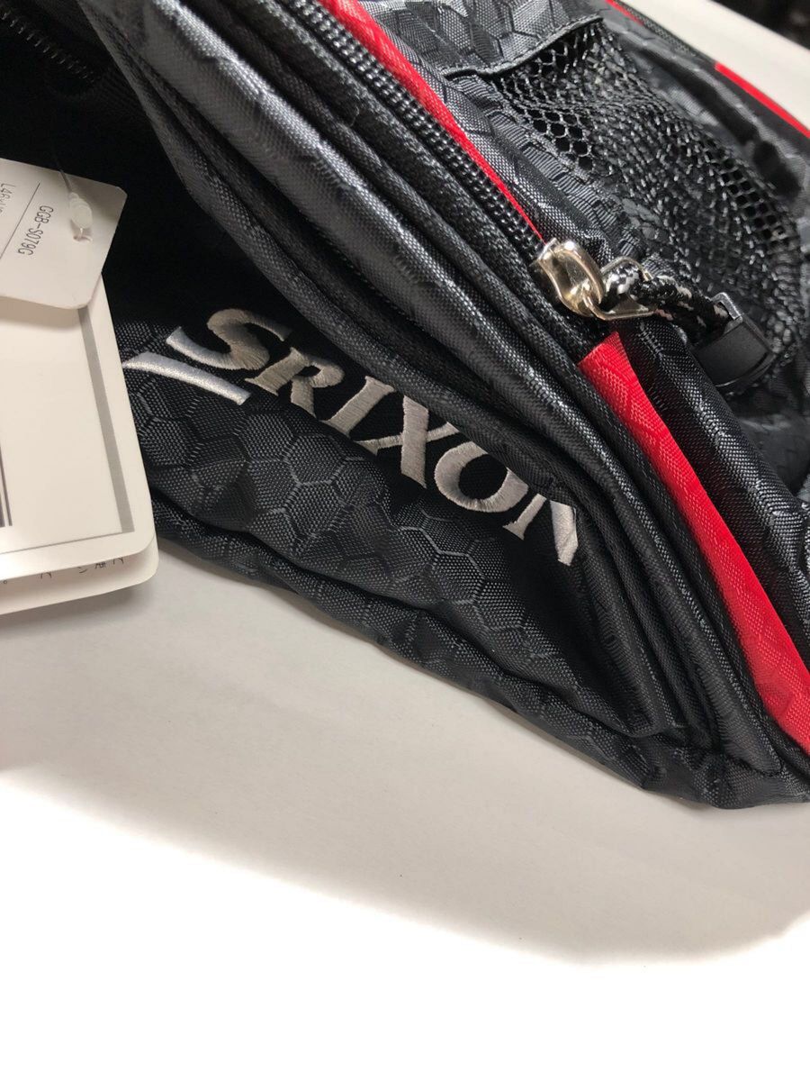 新品未使用　SRIXON　2WAY ボストンバッグ　ゴルフバッグ　ショルダーバッグ ブラック×レッド