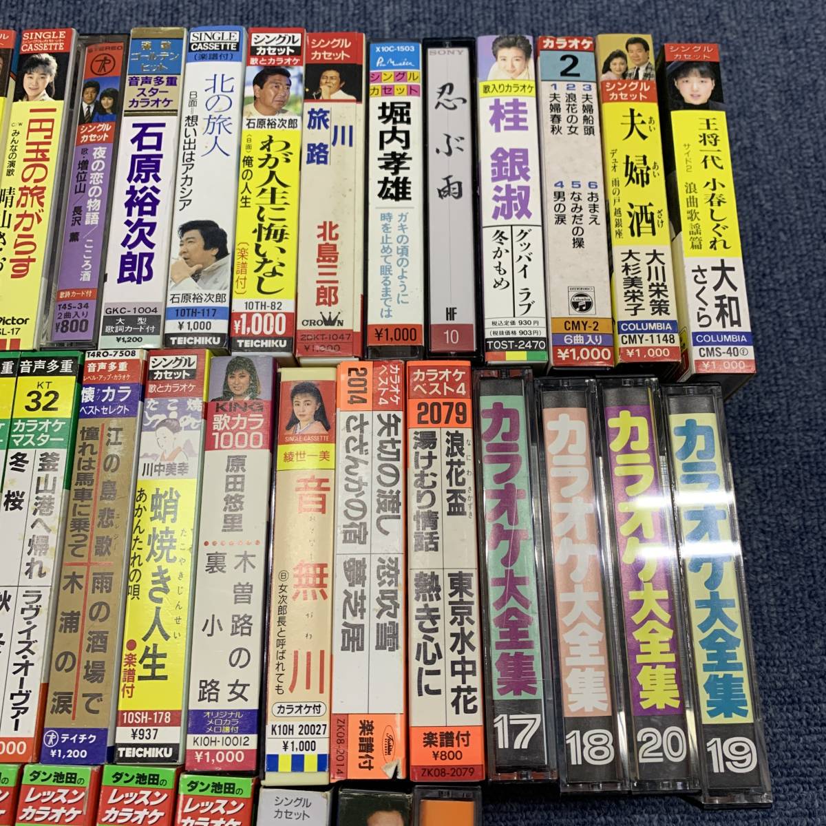 カラオケ入　69本まとめて　カセットテープ　川中美幸　石川さゆり　伍代夏子　香西かおり　坂本冬美他　昭和レトロ　当時物　中古品_画像4