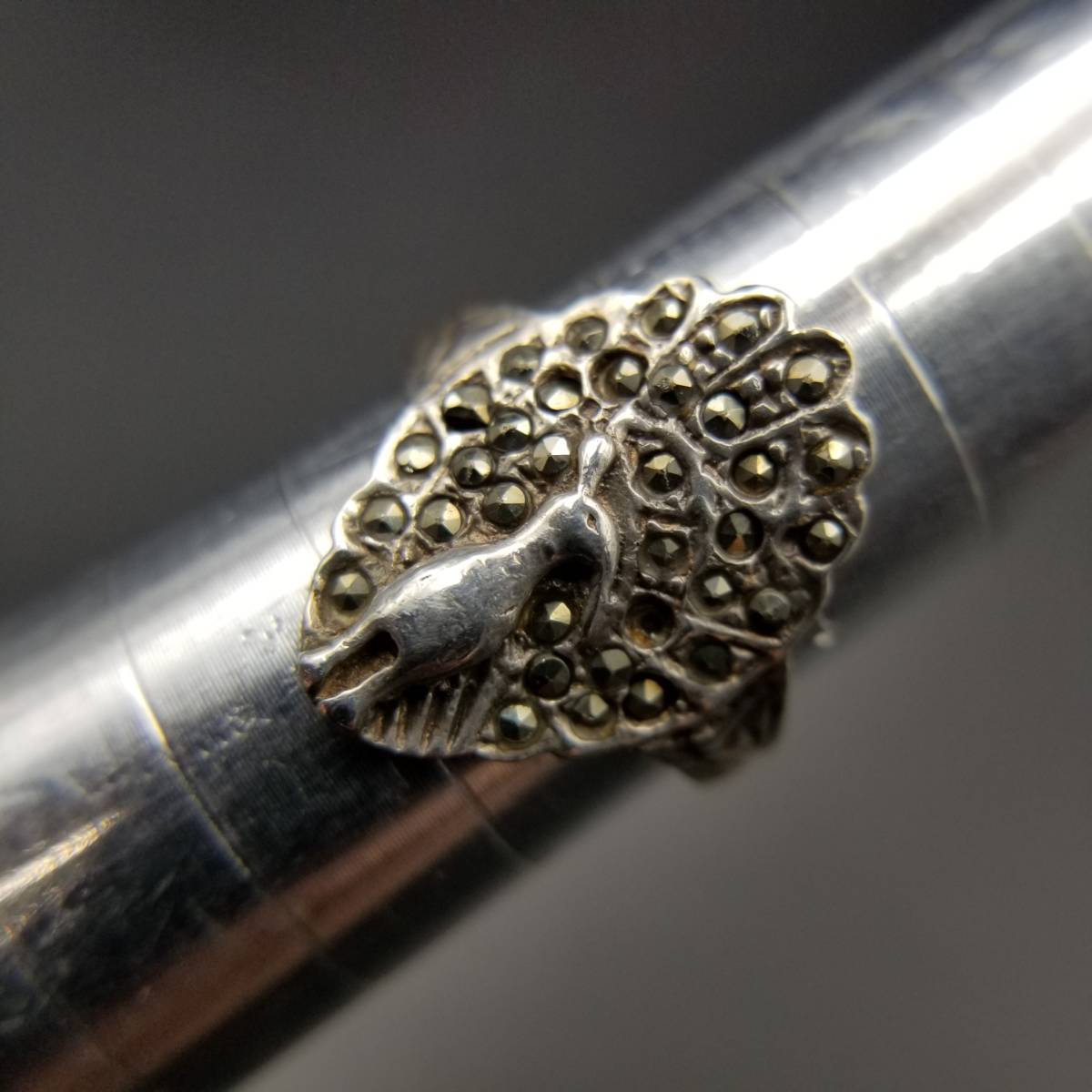 ..ma-ka site equipment ornament a-ru deco 925 silver Vintage ring silver ring bird motif Peacock R13-A
