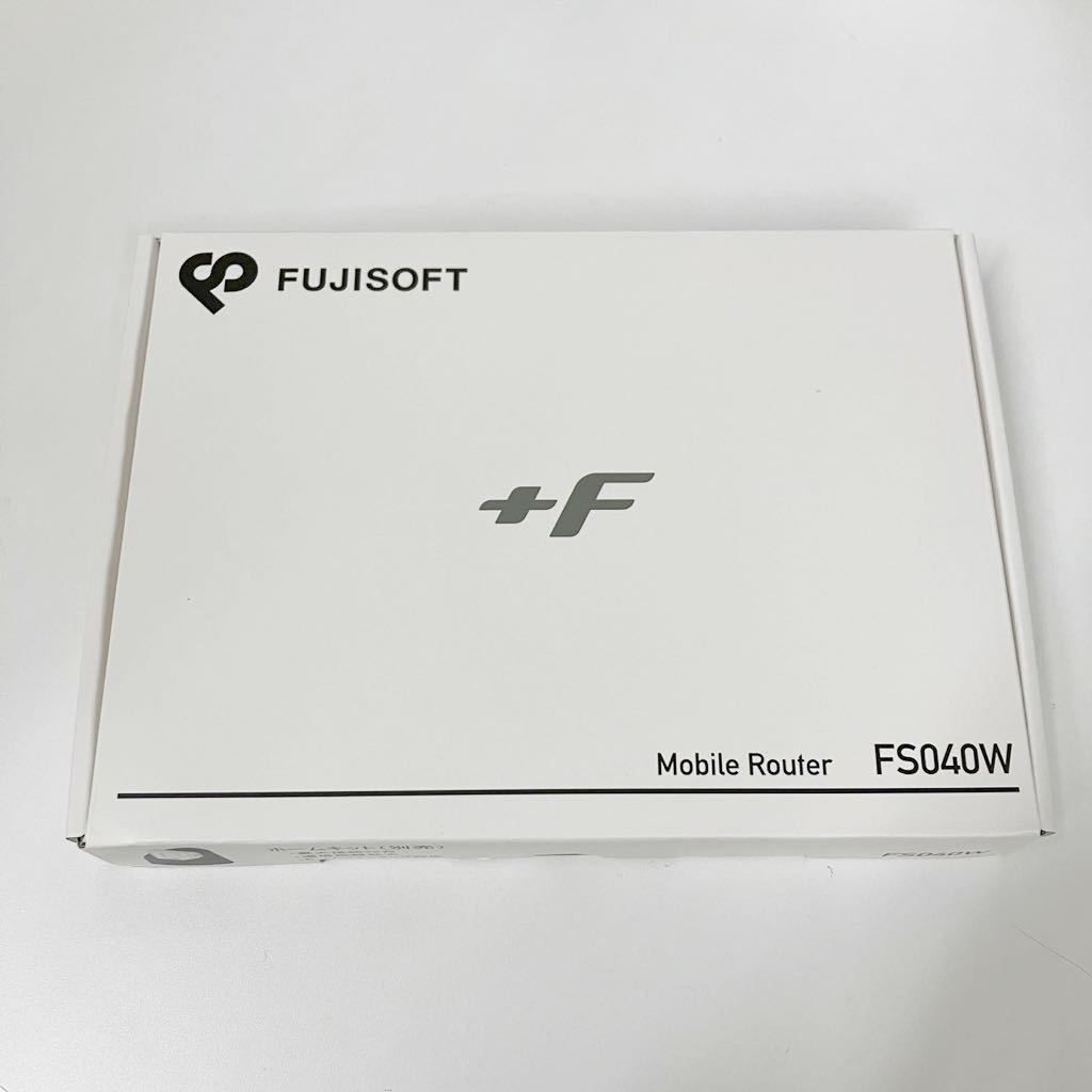 unused Fuji soft +F FS040W mobile router SIM free LTE ①: Real