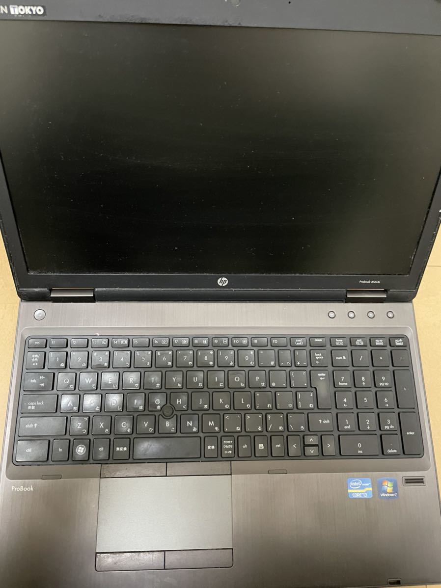 １円スタート　おまけ付き　hp ProBook 6560b　Windows7　Pro　電源あり_画像1