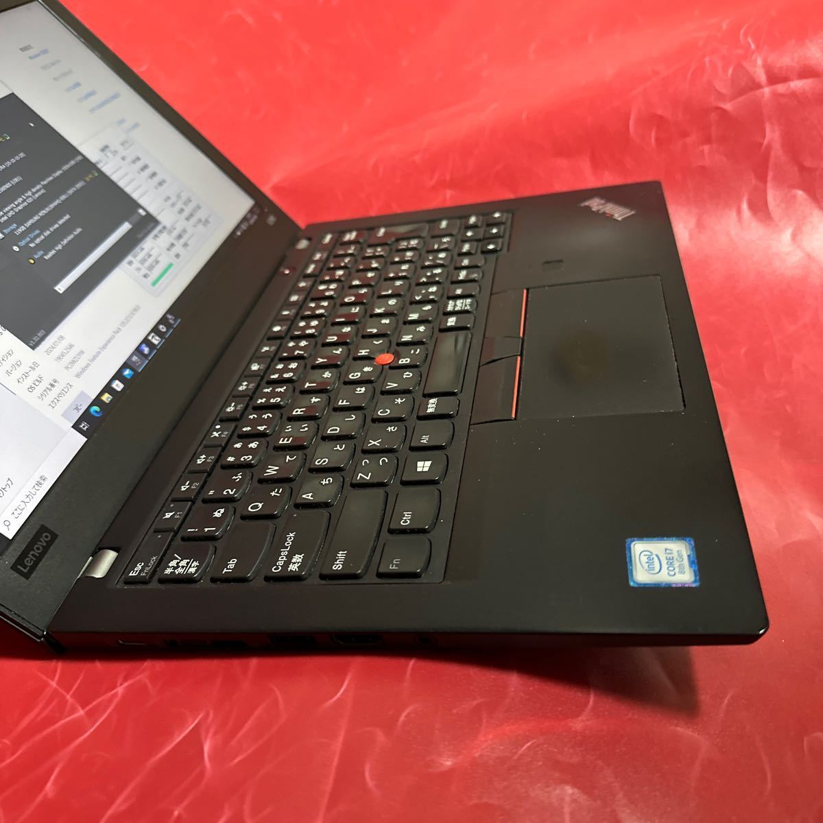 難あり 軽量 ハイスペック八世代Core i7-8550U,メモリ16GB！Lenovo ThinkPad X280 SSD128GB/12インチFHD(1920x1080) Webカメラ SK2401-28_画像5