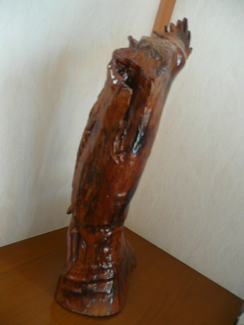 一本物？大物 置物◆高さは約70cm◆ 木彫り 彫刻 龍 竜 飾り物 オブジェ 床の間 玄関の画像8