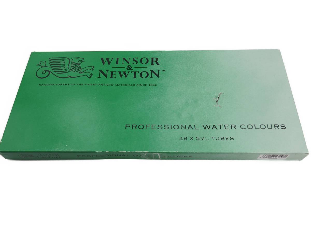 未使用 Winsor & Newton ウィンザー&ニュートン 水彩絵具 プロフェッショナル ウォーターカラー 48色セット 5ml W&N 最高級 英国王室御用達_画像6