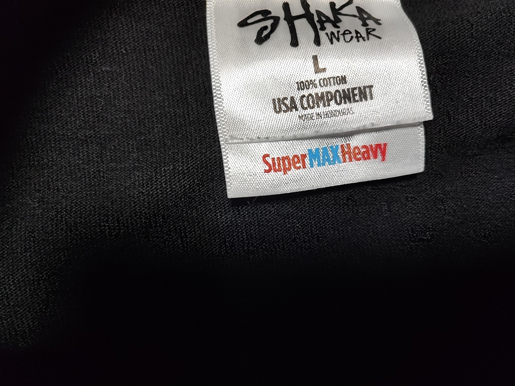 新品 SHAKA WEAR マックスヘヴィー ウェイト Tシャツ シャカウェア 7.5 OZ MAX HEAVYWEIGHT 黒 BLACK_画像6