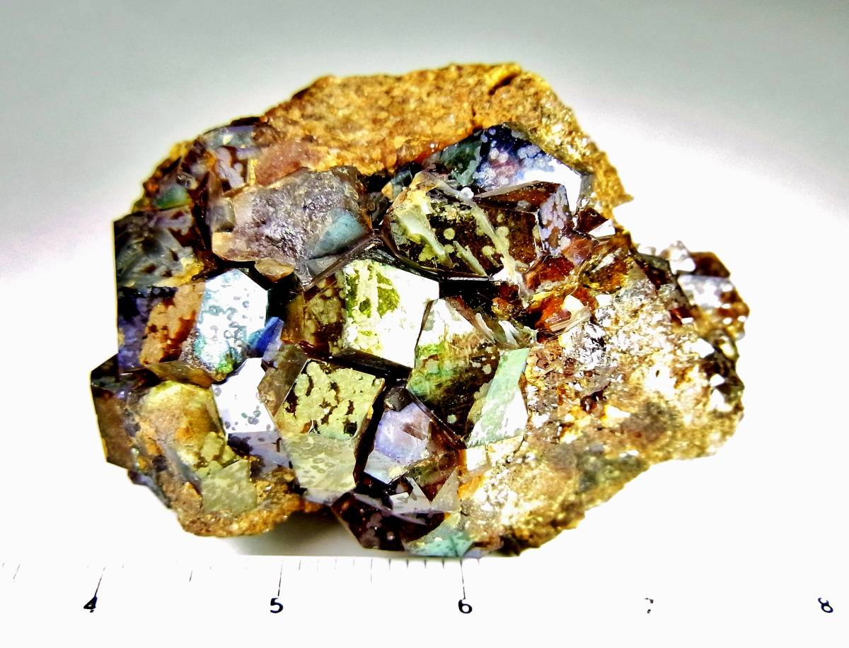 国産鉱物]　レインボーガーネット小群晶・奈良県産　d73_画像10