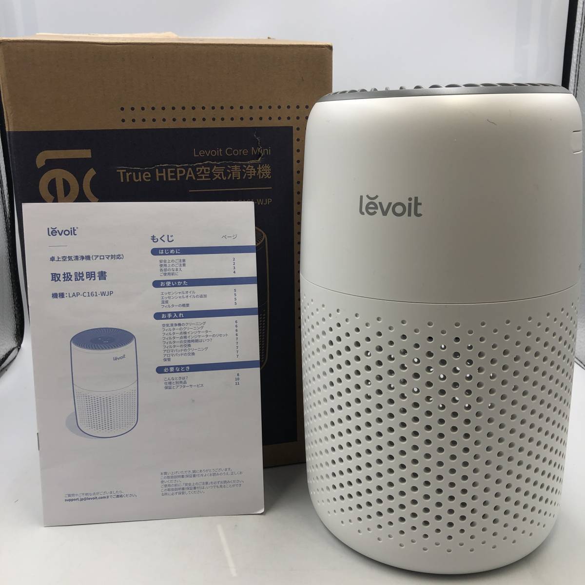 【通電確認済】Levoit (レボイト) 空気清浄機 12畳 小型 卓上 軽量 Core Mini ホワイト/Y14683-E2_画像1