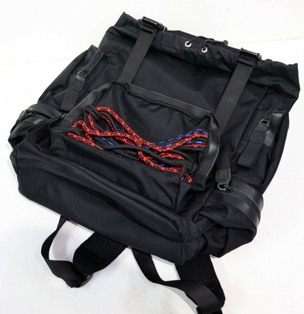 17AW DSQUARED2 (ディースクエアード2) Techno Cord Backpack / Akira バッグパック 美品 ブラック_画像7