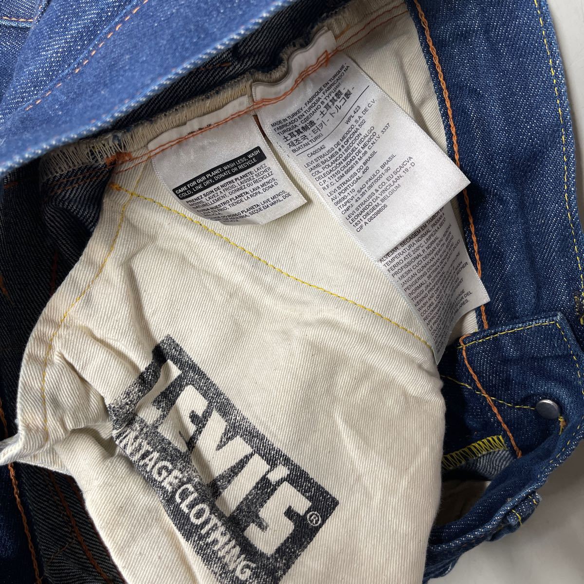 LEVIS VINTAGE CLOTHING リーバイスヴィンテージクロージング レディース デニム パンツ ジーンズ W26 セルビッジ 赤耳 701 モンローデニム_画像10