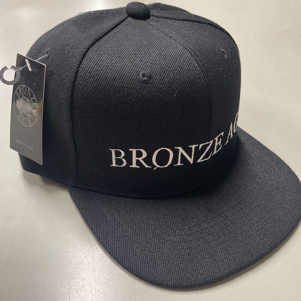 ブロンズエイジ BRONZE AGE ベニス アンダーグラウンド スケートボーディング キャップ 帽子 CAP 黒 ブラック 未使用 ロゴ 文字 刺繍_画像1