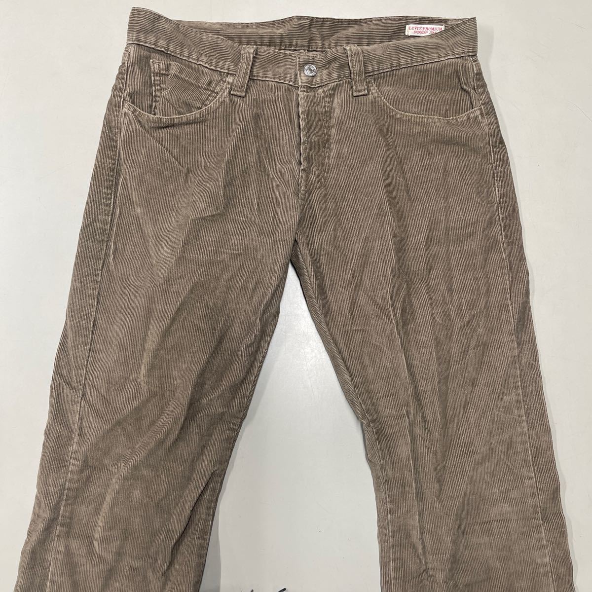 リーバイス コーデュロイパンツ Levis W34インチ ローライズ ブーツカット フレア アメリカ製 MADE IN USA ボトム リーバイスプレミアム_画像2