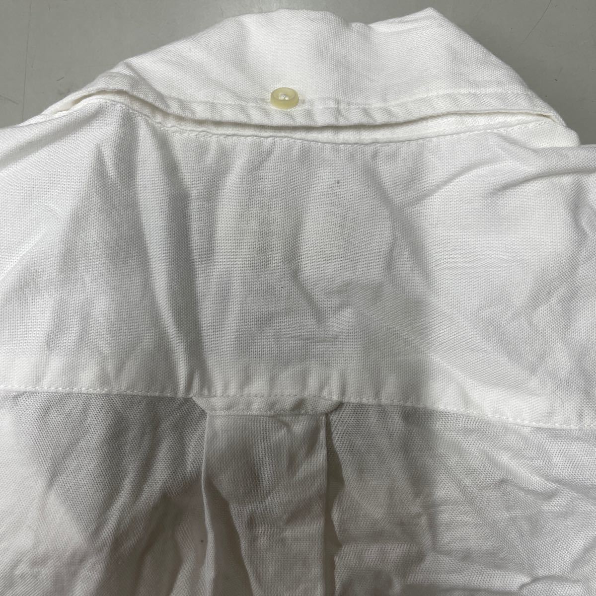 RALPH LAUREN ボタンダウンシャツ 半袖 オックスフォード Mサイズ メンズ 白 ホワイト ラルフローレン_画像8