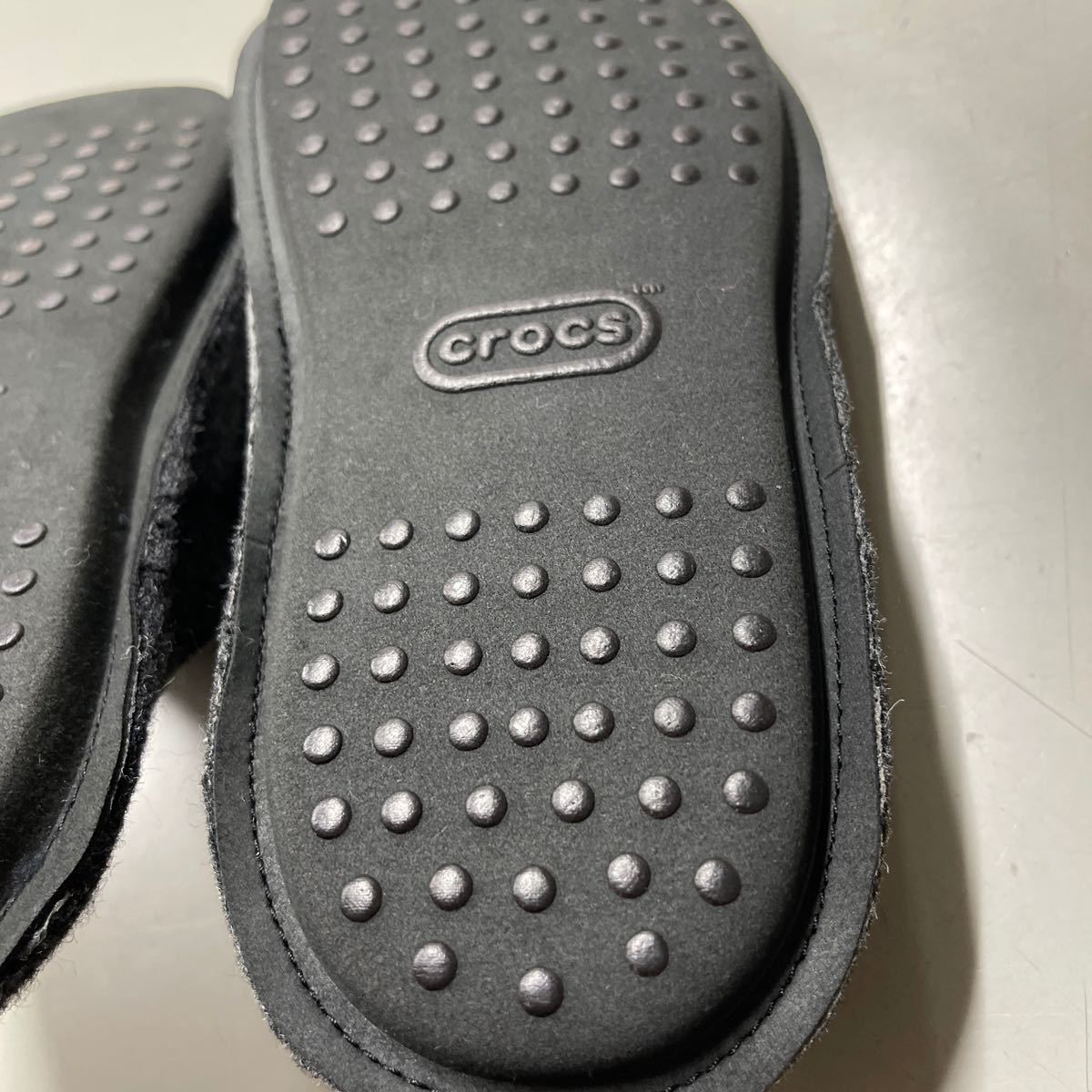 crocs バヤ スリッパ 205917-060 サイズ22センチ 未使用 baya slpper ボア フリース ルームシューズ クロックス ブラック 黒_画像7