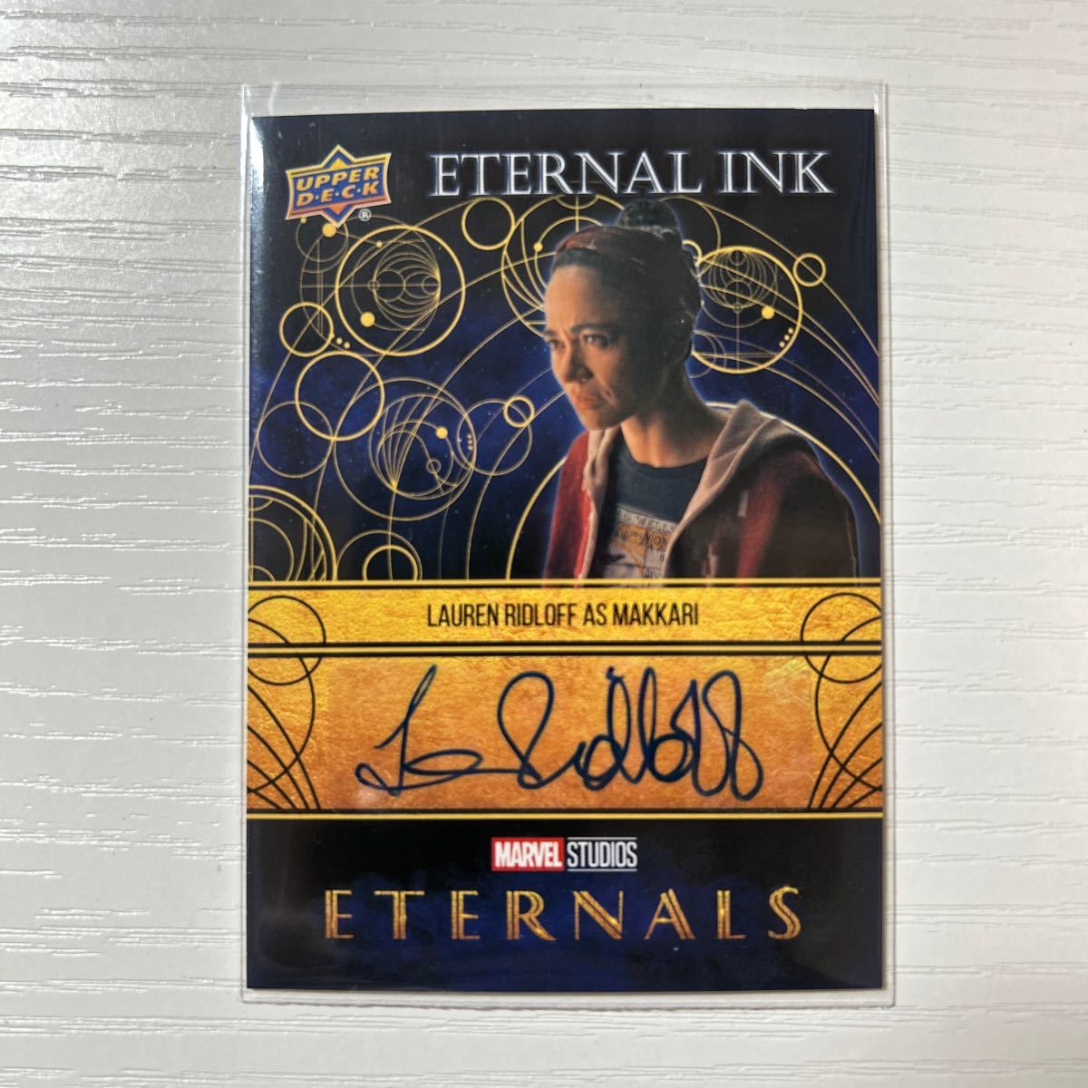 2023 Upper Deck Eternals Lauren Ridloff autoカード　Makkari Eternal Ink_画像1