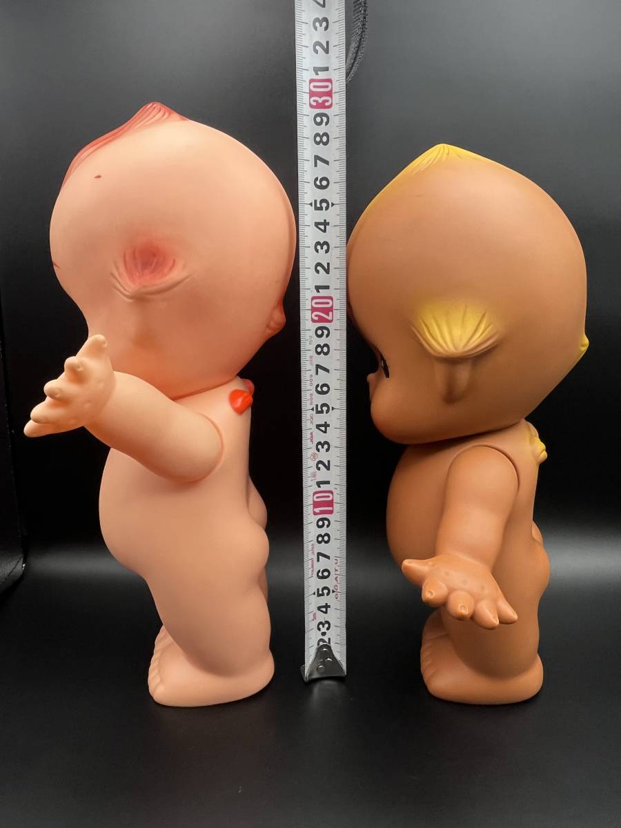 (6583) キューピー人形　ソフビ　レトロ　ヴィンテージ　置物　2点　おまとめ　現状品_画像8