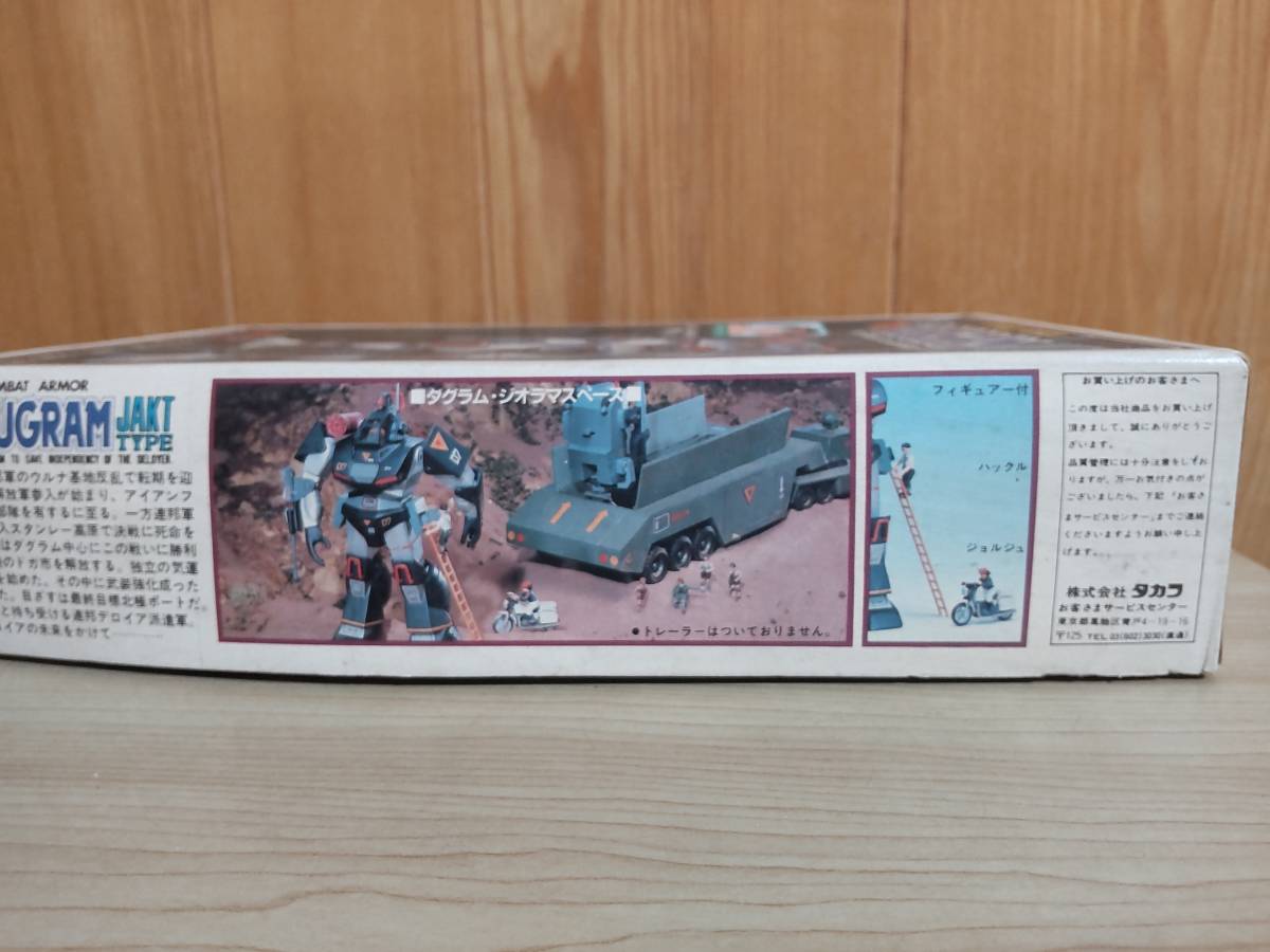 太陽の牙ダグラム 1/72スケール プラモデル ダグラム ハックル&ジョルジュ付き 内袋未開封 説明書欠品 箱傷み 模型 フィギュア_画像5