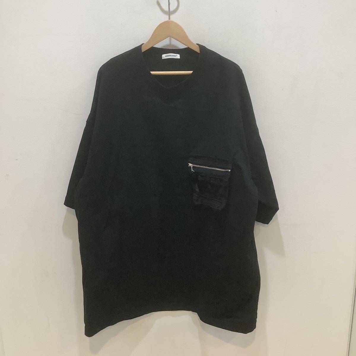 UNDERCOVER アンダーカバー UP2C4805-1 2023 A/W トライバルフライ コットンTシャツ ブラック 644332