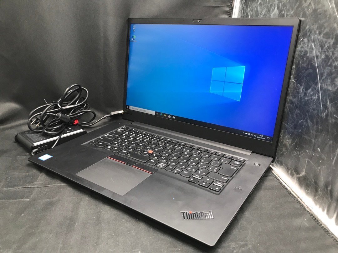 【Lenovo】ThinkPad P1 Gen1 20MES02700 Core i7-8750H 32GB SSD512GB NVMe NVIDIA Quadro P1000 Windows10Pro 15.6inch FHD 中古ノートPC_画像1