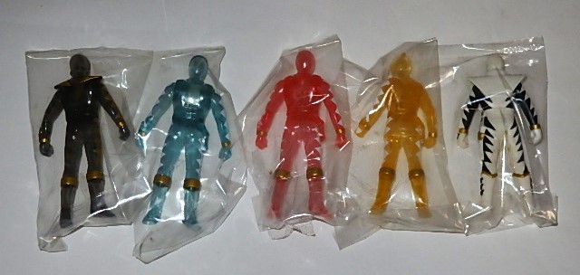 * not for sale figure Bakuryuu Sentai Abaranger abare...5 body set west . one ./. rice field sho /...... san / higashi .