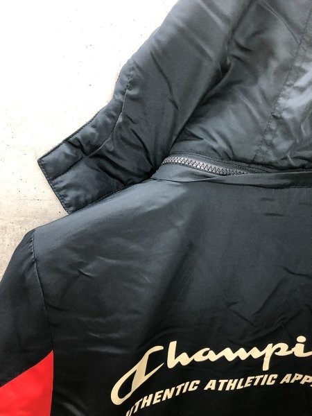 Champion Champion Kids back Logo print one Point embroidery reverse side boa coat hood 2WAY 140 navy blue red polyester 