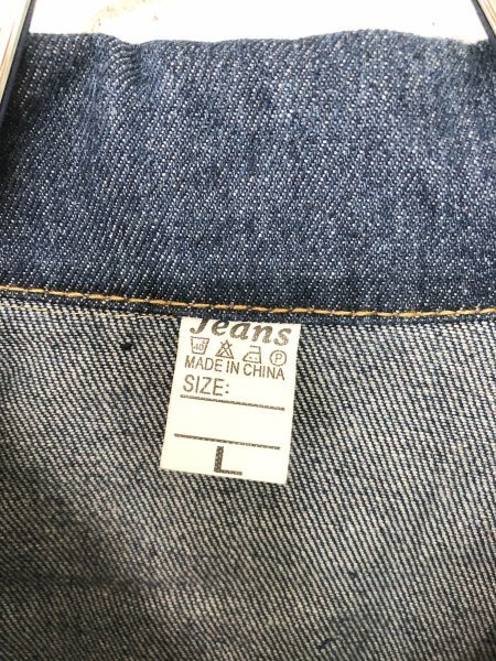 Jeans レディース 胸ポケット付き デニム ジーンズ ジャケット ジージャン アウター 紺 ネイビー L_画像4