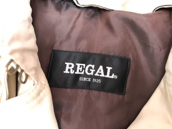 REGAL リーガル メンズ ライナー付き トレンチコート A6 ベルト付き ベージュ 綿ポリエステル_画像2