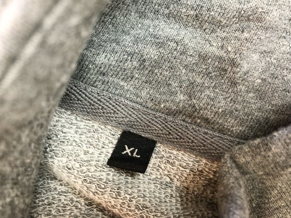 無印良品 良品計画 MUJI メンズ ラグランスリーブ スウェット生地 カーディガン 羽織り グレー XL 大きいサイズ_画像3