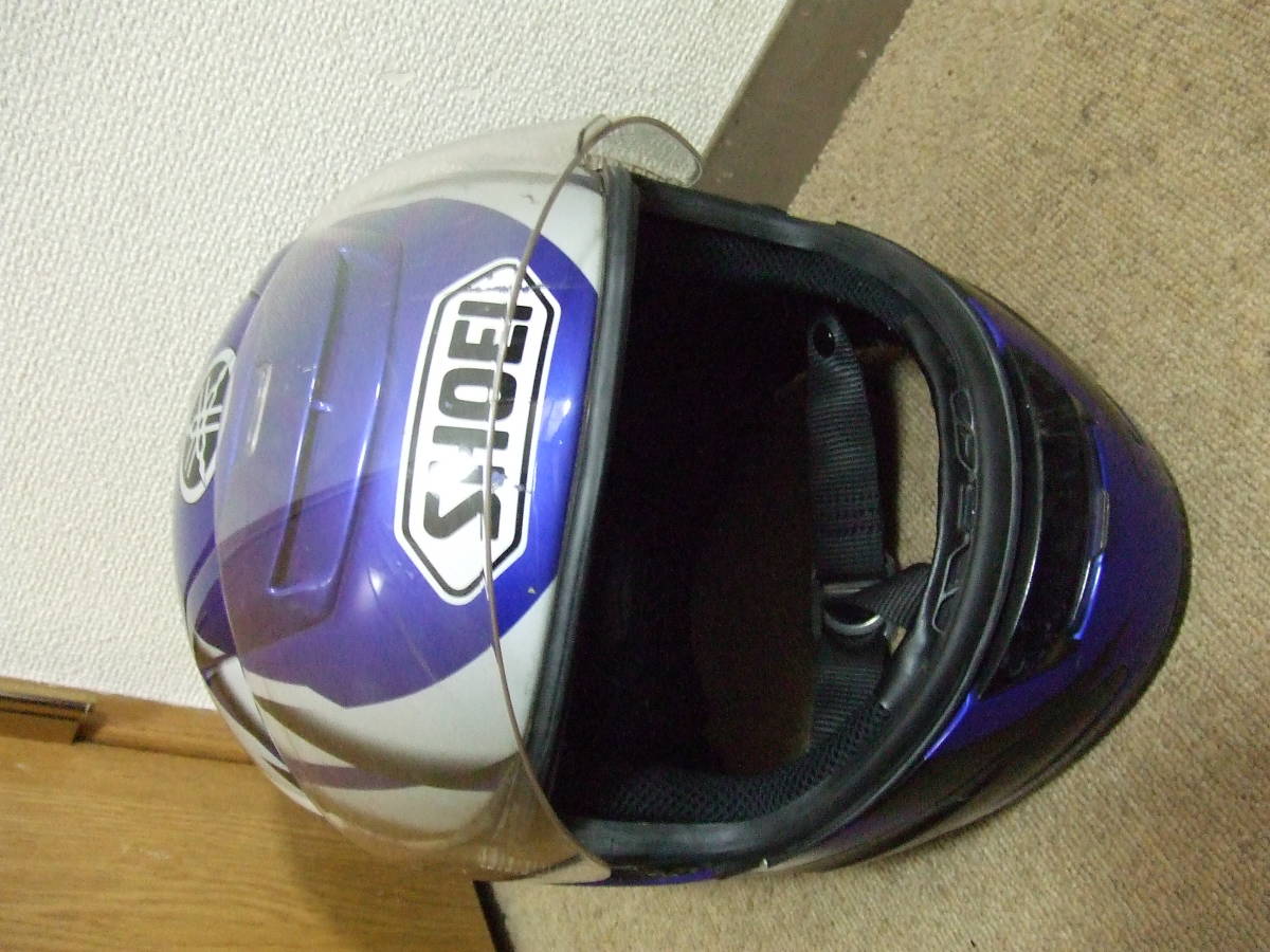 g542 SHOEI ショウエイ フルフェイスヘルメット X-8 SPⅢ YAMAHA Limited edition Lサイズ（59-60cm）　中古　ジャンク_画像7