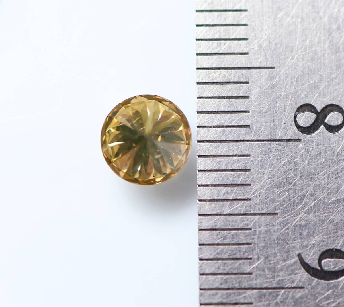 【１００円～】0.950ｃｔ 天然ダイヤ FANCY DEEP BROWNISH ORANGY YELLOW（ナチュラルカラー）SI1_画像5