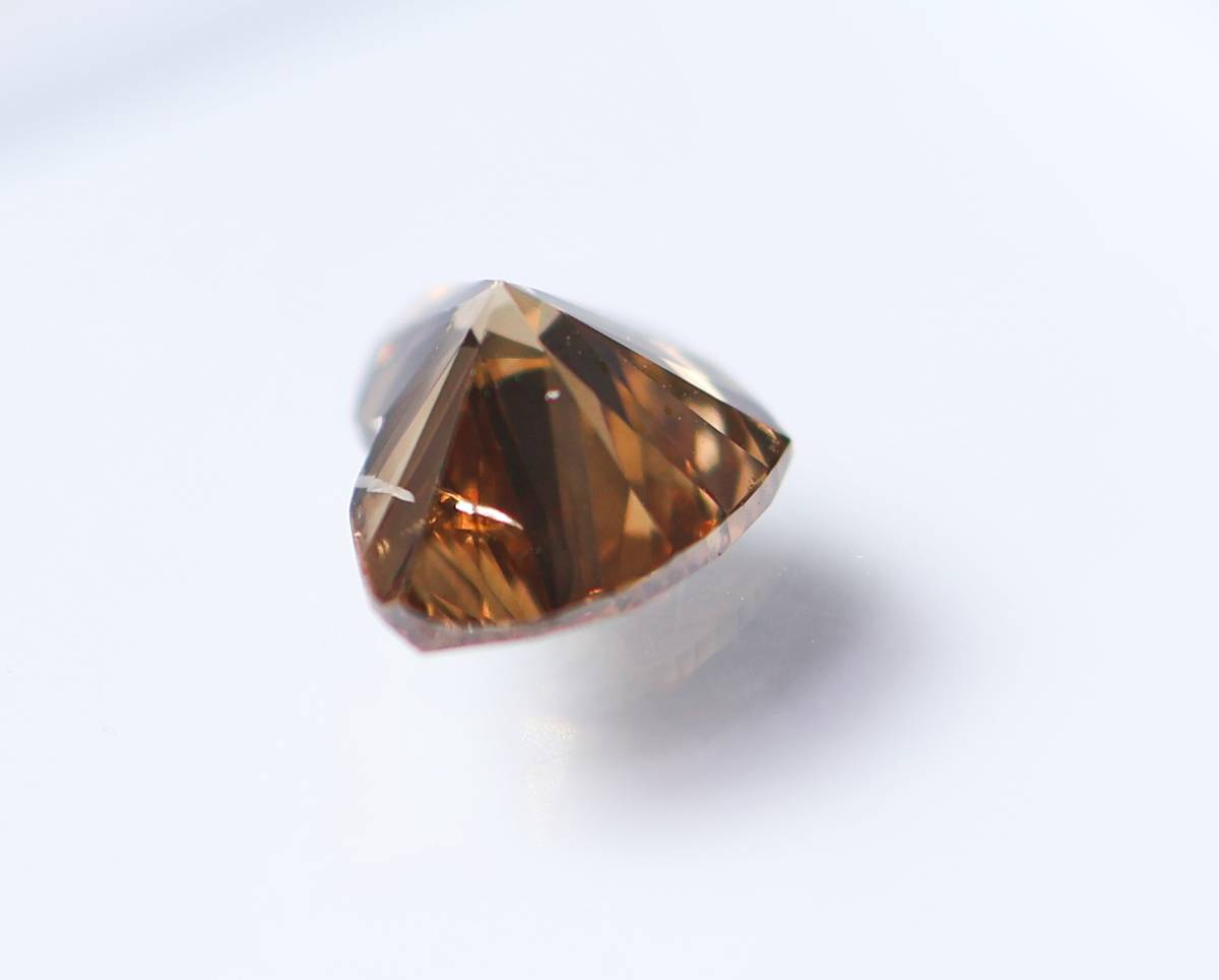 【１００円～】1.514ｃｔ！天然ダイヤ FANCY DEEP BROWN（ナチュラルカラー）I1 ＨＳカット_画像3