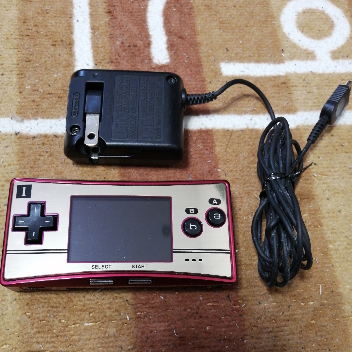 動作確認済 任天堂 ゲームボーイミクロ ファミコンカラー Nintendo GAMEBOY micro ニンテンドー 20周年 20th 限定カラー